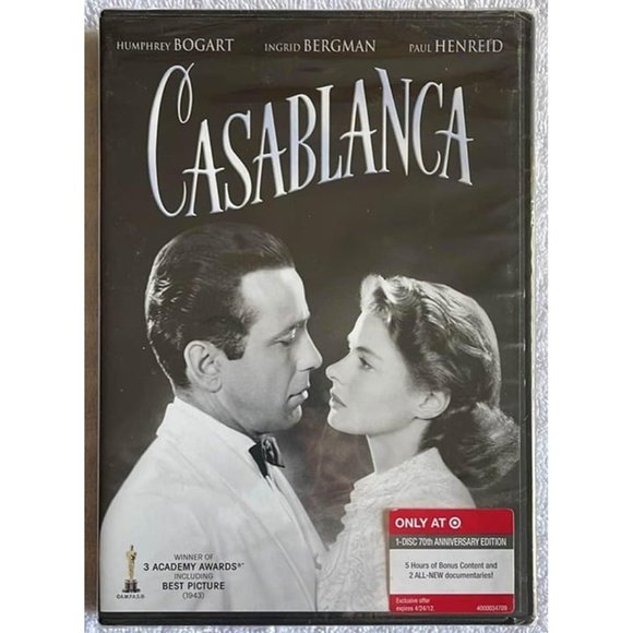 Casablanca - DVD Target Exclusive 70th Anniversary Edition NEW - Picture 1 of 2